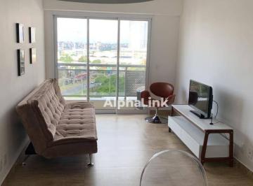 3e3e5226a6b4b0a9fe982c1d8f69b348e5992853 · Apartamento com 1 dormitório mobiliado para venda ou alugar, 49 m² - Alphaville - Barueri/SP