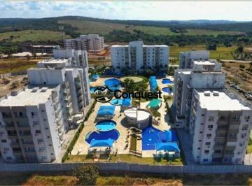 Apartamento · 69m² · 2 Quartos · 1 Vaga · Lindo Apartamento 02 Quartos com suíte, Condomínio Lagoa Flat Service, Caldas Novas, Goiás !!