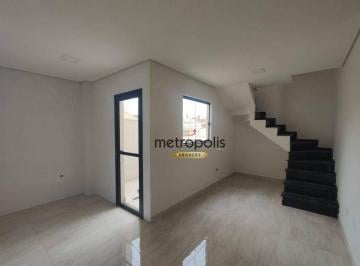 Sala · Cobertura à venda, 92 m² por R$ 460.000,00 - Vila Humaitá - Santo André/SP