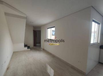 Sala · Cobertura à venda, 90 m² por R$ 430.000,00 - Vila Humaitá - Santo André/SP