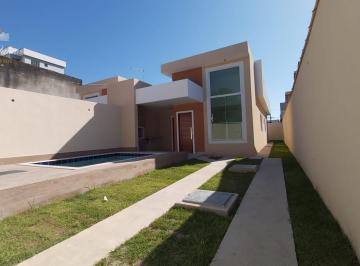 Foto 01 · CASA LINEAR COM 3 QUARTOS SENDO 1 SUÍTE E PISCINA A VENDA NO BAIRRO VILLAGE EM RIO DAS OSTRAS RJ