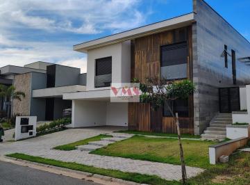 Visão da Fachada · Casa de Luxo em Condomínio à Venda em Campinas-SP - 3 quartos, 3 suítes, 3 salas, 5 banheiros, 4 vag