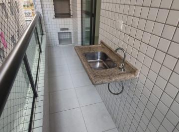 Apartamento de 1 quarto, Praia Grande · APARTAMENTO GUILHERMINA 01 QUARTO SACADA COM CHURRASQUEIRA À CARVÃO!!!