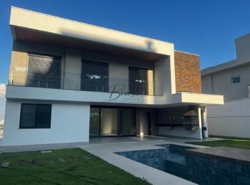 Foto 01 · Luxuosa casa em condomínio à venda em São José dos Campos-SP, no Condomínio Reserva do Paratehy: 4 q