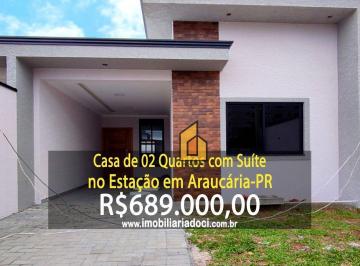 63e3ed930cc73d2eb4dbd2368bc9311ae87e2819 · Casa de 02 Quartos com Suíte no Estação em Araucária-PR  - A venda por R$689.000,00