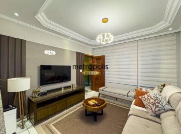 Sala de Estar · Casa com 3 dormitórios à venda, 350 m² por R$ 850.000,00 - Parque Gerassi - Santo André/SP