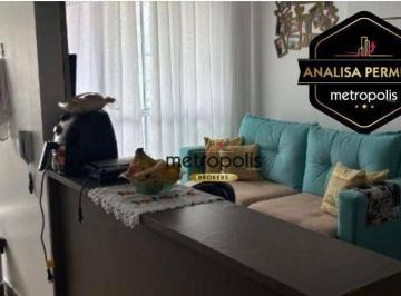 Sala · Apartamento com 2 dormitórios à venda, 47 m² por R$ 350.000,00 - Vila Sacadura Cabral - Santo André/
