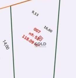 ef2b377b0107cee7b0432dcb043e62bc7b6892e0 · Terreno à venda, 118 m² por R$ 139.000,00 - Jardim do Mirante - Santo André/SP