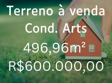 Terreno · 496m² · Terreno à venda, 496 m² - Condomínio Arts - Uberlândia/MG