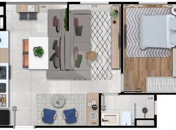 Apartamento · 38m² · 1 Quarto · Apartamento com 1 quartos à venda em Jardim Ampliação - SP