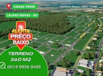 Terreno · 360m² · Terreno à venda, 360 m² por R$ 90.000 - Bairro Cidade Verde Caldas Novas-GO
