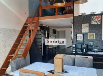 a8e01a0b6ee821dae0a4e7130b7670d36710fe53 · Cobertura à venda, 130 m² por R$ 520.000,00 - Vila Scarpelli - Santo André/SP