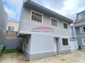 Foto 01 · Sobrado de 3 quartos com ampla suíte em condomínio no Uberaba, Curitiba-PR: 98m², 2 vagas. Venha con