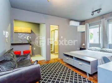 01-APARTAMENTO-1D-MENINO-DEUS-PORTO-ALEGRE-301766.jpg · Kitnet / JK / Studio, 1 dormitórios, 30 m², em Menino Deus