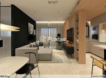 2_MONET_Decorado_2D com suite e sacada_LIVING.jpeg · Apartamento, 2 dormitórios, 48.12 m², em Centro