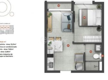 Apto 205.jpeg · Apartamento, 1 dormitórios, 29.62 m², em Boa Vista