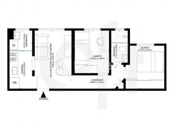 Apartamento · 54m² · 3 Quartos · 1 Vaga · Apartamento, 3 dormitórios, 54 m², em Vila Venditti
