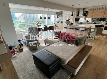 Apartamento · 132m² · 3 Quartos · 2 Vagas · Brooklin 132 m² - 3 suítes varanda gourmet  2 vagas, mobiliado.