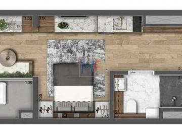 Apartamento · 26m² · 1 Quarto · Excelente Apto Studio no Jd. Independência, próximo a V.Ema 26m² a.u., 1 quarto, sala, cozinha, vara