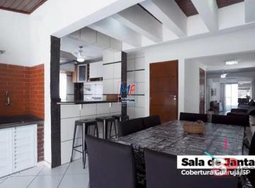 Apartamento · 181m² · 3 Quartos · Excelente cobertura no Guarujá/SP, 181m² a.u., 3 dormitórios (1 suíte), 2 salas, cozinha, churrasque