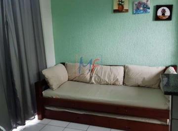 Apartamento · 38m² · 1 Quarto · REF 16.975 - Ótimo apto em Ubatuba, 38 m² a.u., 1 quarto, cozinha, sala, banheiro, varanda, churrasq