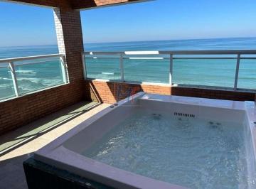 Apartamento · 122m² · 3 Quartos · Cobertura duplex frente ao mar no Centro de Mongaguá , 122 m² de a.u., 3 dorms., (sendo 1 suíte), va
