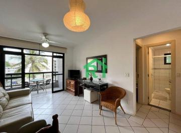 Sala · Apartamento com 2 quartos (1 suíte), 1 vaga e lazer à venda no Tombo, Guarujá