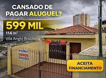 a3450a0b4ea93a89fa1d3dc5338089fc8f264b32 · Casa à venda na Vila Anglo Brasileira com 2 quartos, 2 banheiros e 1 vaga de garagem – 114 m² Aceita