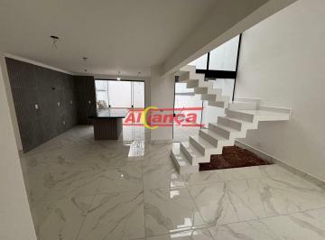Casa · 125m² · 3 Quartos · 4 Vagas · SOBRADO NOVO 3 QUARTOS SUÍTES, 4 VAGAS, TERRENO 7x25m (COM OU SEM PISCINA), CARMELA 3, GUARULHOS, SP