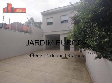 bcaa80ffc097c04873b841fb42571eee160d16de · Casa R. Honduras, 95 - Jardim Europa, 440m², 4 quartos, 6 vagas, ALUGADO