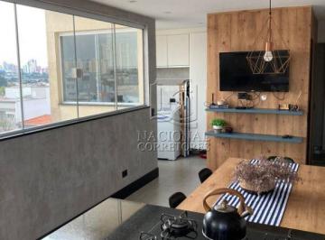 Apartamento · 80m² · 2 Quartos · 1 Vaga · Cobertura com 2 dormitórios à venda, 80 m² por R$ 575.000,00 - Vila Scarpelli - Santo André/SP