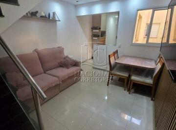 Apartamento · 114m² · 2 Quartos · 2 Vagas · Cobertura com 2 dormitórios, 1 suíte , 114 m²- com 2 vagas. Vila Lucinda - SA.