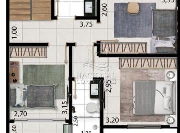Casa · 194m² · 3 Quartos · 4 Vagas · Sobrado à venda, 194 m² por R$ 1.080.000,00 - Vila Pires - Santo André/SP