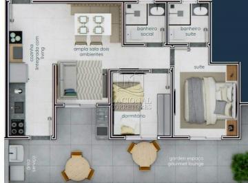 Apartamento · 66m² · 2 Quartos · 1 Vaga · Apartamento Garden à venda, 2 quartos, 1 suíte, 1 vaga, Campestre - Santo André/SP