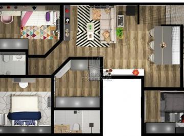 Apartamento · 78m² · 3 Quartos · 1 Vaga · Apartamento com 3 dormitórios à venda, 78 m² por R$ 530.000,00 - Parque das Nações - Santo André/SP