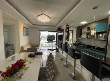 Sala de estar e jantar · Locação Apto 2 Quartos mobiliado PUC - Rebouças - Curitiba - PR 