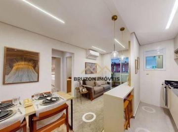 Sala de estar/jantar · APARTAMENTOS À VENDA - 1, 2 E 3 QUARTOS - 48,55M² A 62,50M² - A PARTIR DE R$382.972,14 - BOSQUE DAS 