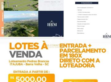Terreno · 259m² · Loteamento Pedras Brancas - Terreno à venda no bairro Itajuba - Barra Velha/SC