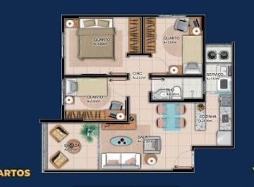 Apartamento · 57m² · 3 Quartos · 1 Vaga · PORTO REAL -Aproveite a oportunidade de conhecer um excelente imóvel sua localização privilegiada 45