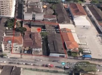 Terreno · 1600m² · 75 mil + IPTU ou 10 milhoes. Terreno para venda ou locação na Vila Mathias, Santos-SP! Espaço de 1.6