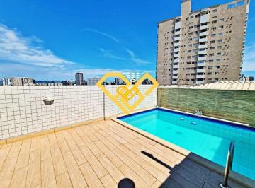 Piscina · Cobertura Triplex 2 Quartos em Santos
