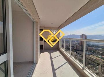 Varanda · Apartamento novo no Gonzaga com 3 dormitórios andar alto