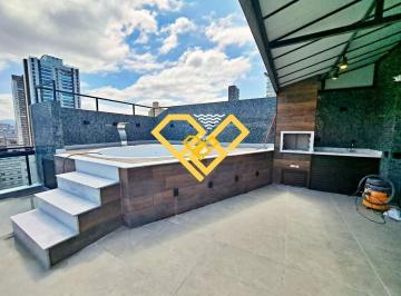 Área gourmet com churrasqueira e piscina · Cobertura Duplex 2 Quartos em Santos