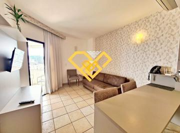 SALA · Flat Mobiliado com Vista Mar para Alugar – Santos/SP