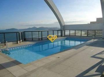 Apartamento · 42m² · 1 Quarto · 1 Vaga · Flat Mobiliado com Vista Mar para Alugar – Santos - SP