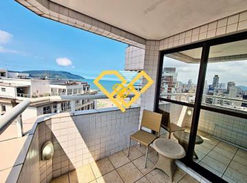 VARANDA · Flat Mobiliado com Vista Mar para Alugar – Santos - SP