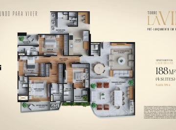 Apartamento · 188m² · 4 Quartos · 4 Vagas · TORRE LA VIE - Lavie - INVISTA NA FAMILIA E TENHA SOLIDEZ E RENTABILIDADE
