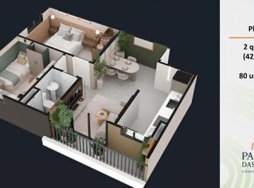 Apartamento · 42m² · 2 Quartos · 1 Vaga · Condomínio Fechado na Augusto Montenegro em Belém