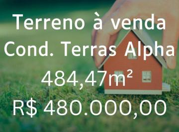 Terreno · 484m² · Terreno à venda, Condomínio Terras Alpha - Uberlândia/MG