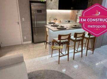 sala decorado · Apartamento à venda, 58 m² por R$ 445.000,00 - Vila Alzira - Santo André/SP